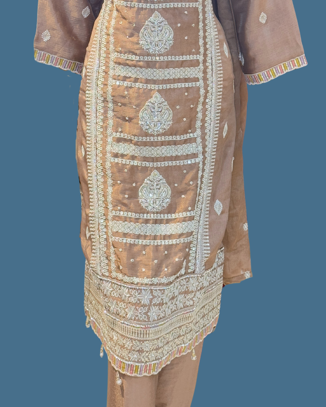 The Modern Classic – Premium Georgette Embroidered 3-Piece