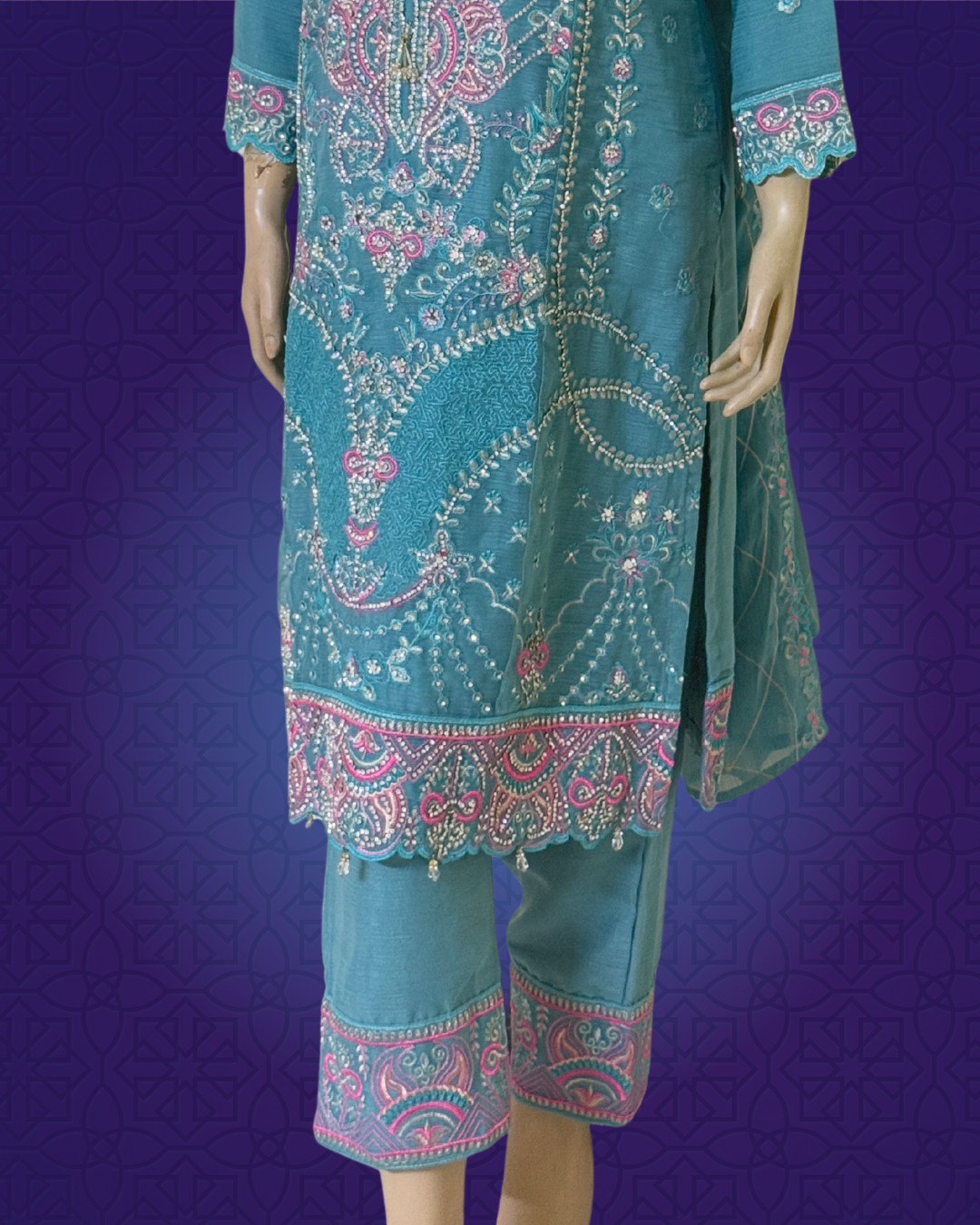 Georgette Embroidered Dress