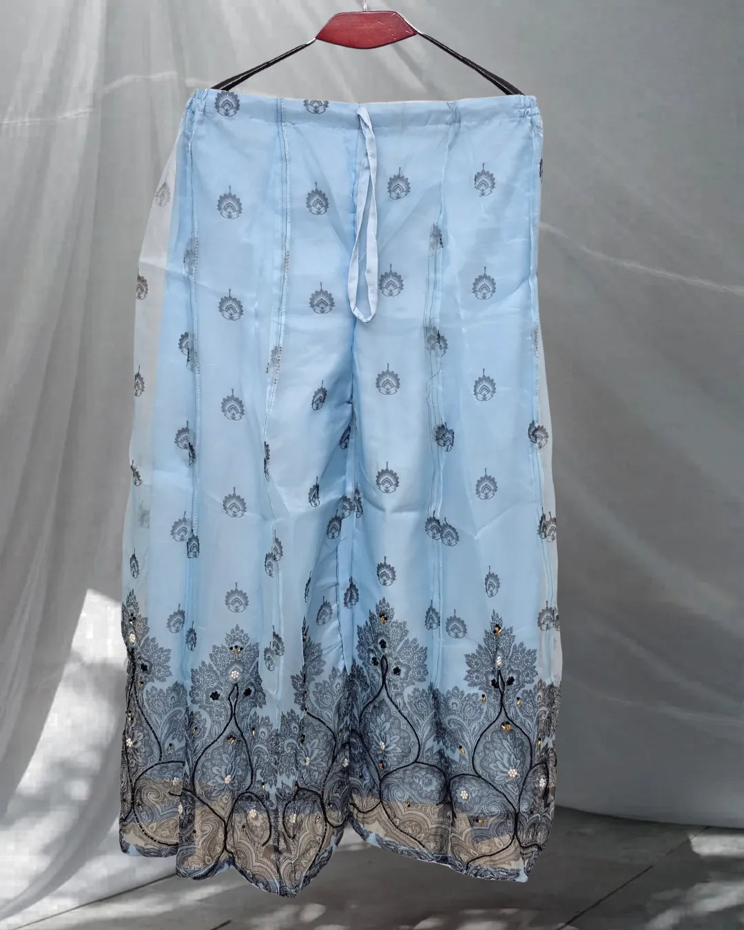 Light blue lace garment