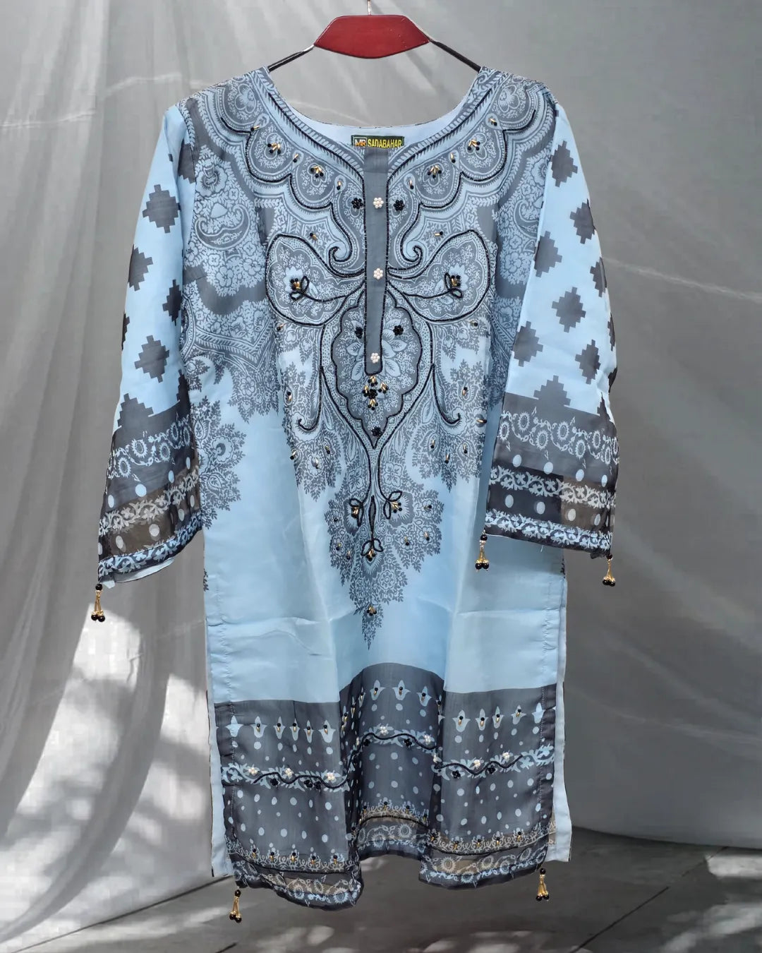 Decorative dress with intricate patterns